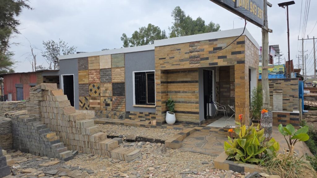 A Mix of Natural Stones Cladding