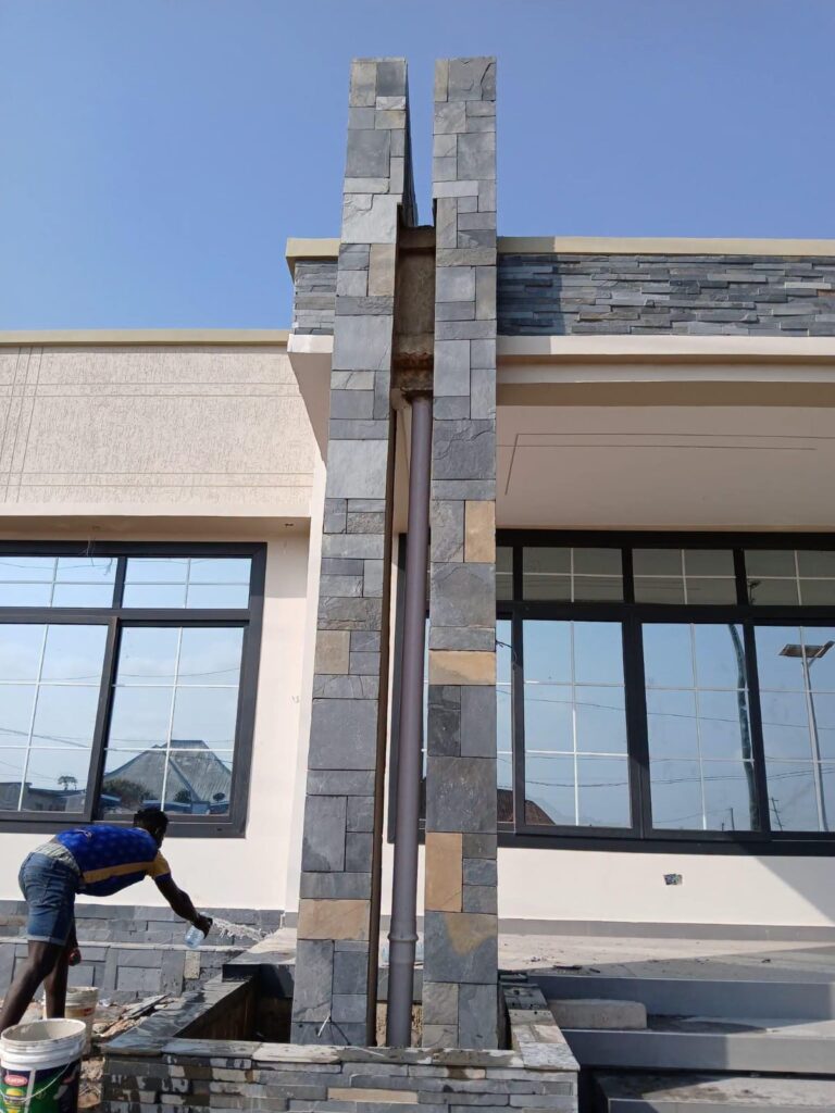 Grey Mazeras Wall Cladding in Karen